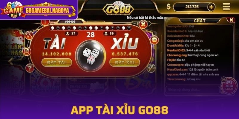 GO88 app tài xỉu có lượng người chơi đông đảo